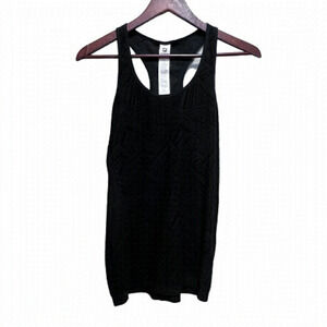 Fabletics Black Racerback Geometric Design Size Medium